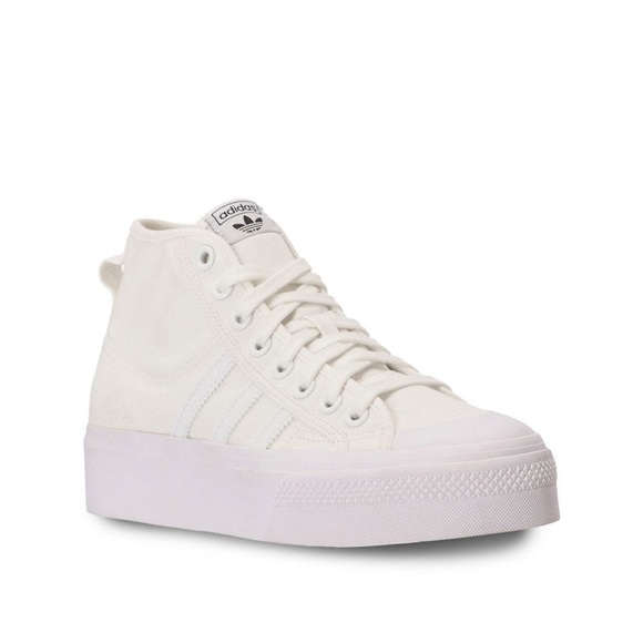 Adidas Nizza Flatform Mid Platform High Tops White - Picture 2 of 7